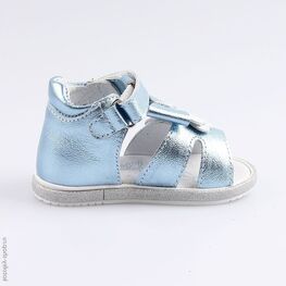 022100-22 Туфли летние для девочки голубой фото №2