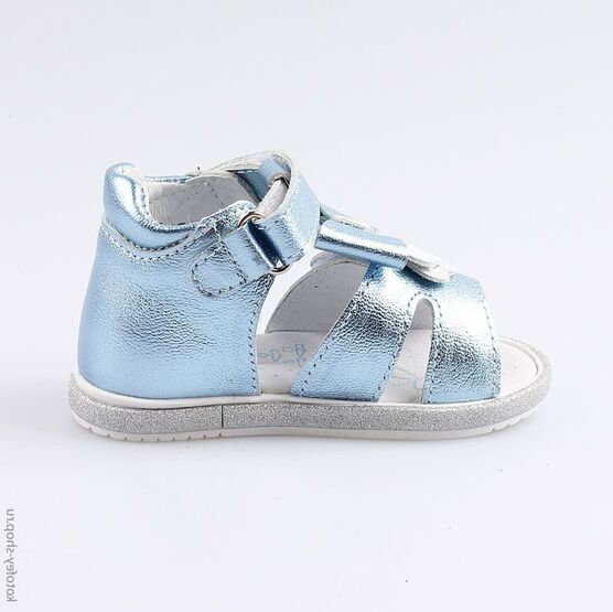 022100-22 Туфли летние для девочки голубой фото №2