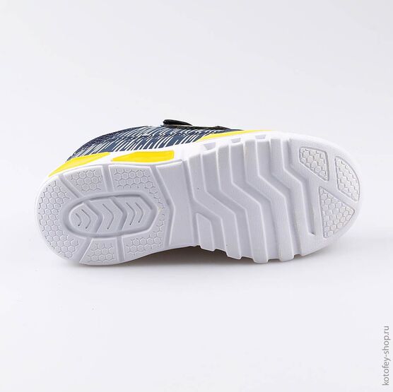 544069-71 Кроссовки для мальчики син-жел фото №3