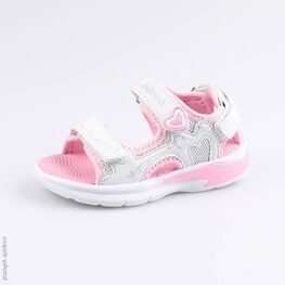 124001-11 Пляжная обувь для девочки персиковый