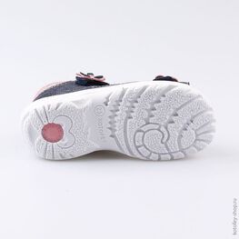 322049-24 Босоножки для девочки светло-синий фото №3