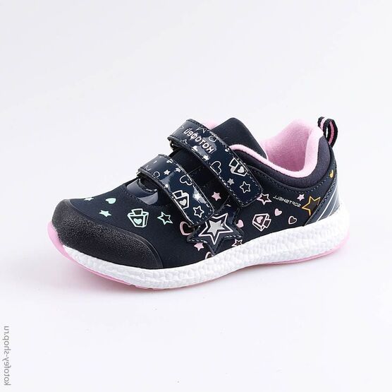 344227-72 Кроссовки для девочки син-роз