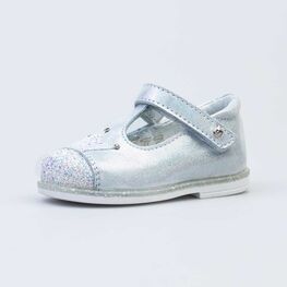 132156-21 Нарядные туфли для девочки для девочки серебристый