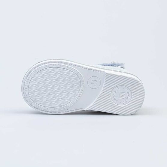 132156-21 Нарядные туфли для девочки для девочки серебристый фото №3