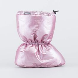 001106-41 Теплые меховые пинетки для девочки розовый фото №2