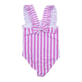 07852032-40 Купальник для девочки Полосатый для девочки розовый фото №2
