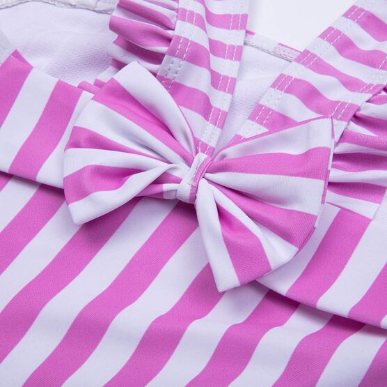 07852032-40 Купальник для девочки Полосатый для девочки розовый фото №3