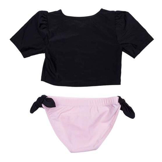 07852038-40 Комплект купальный для девочки для девочки черный фото №2