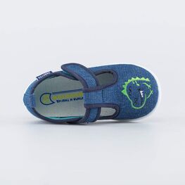 231210-11 Текстильная обувь для малышей для мальчики голубой фото №4