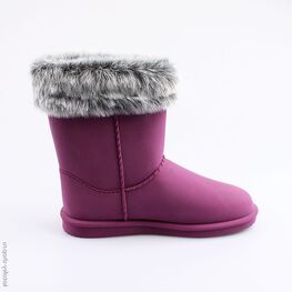 766063-41 Резиновые сапоги с меховым отворотом для девочки сиреневый фото №2