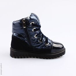 554050-42 Ботинки-дутики для девочки светло-синий фото №2