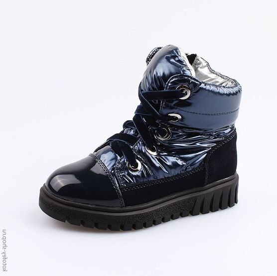 554050-42 Ботинки-дутики для девочки светло-синий