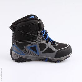 654961-42 Мембранные ботинки для мальчики чер-сер фото №2