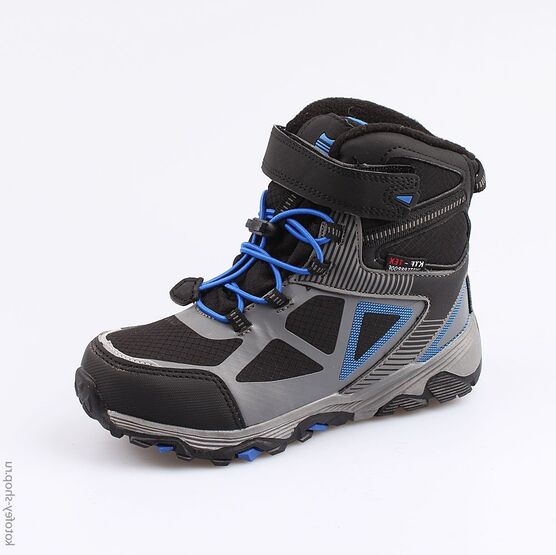 654961-42 Мембранные ботинки для мальчики чер-сер