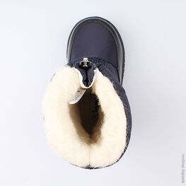 364027-41 Сапожки-дутики для девочки светло-синий фото №4