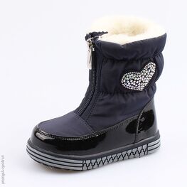 364027-41 Сапожки-дутики для девочки светло-синий