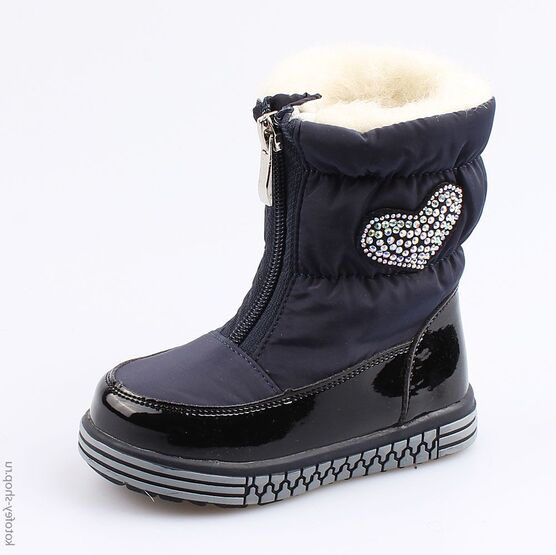 364027-41 Сапожки-дутики для девочки светло-синий