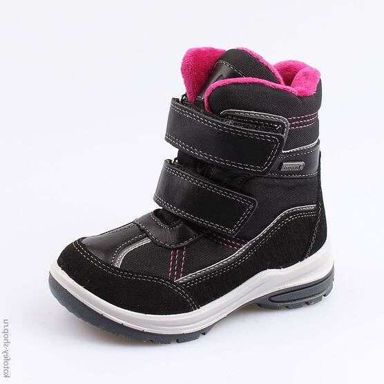 454993-42 Мембранные ботинки для девочки чер-фук