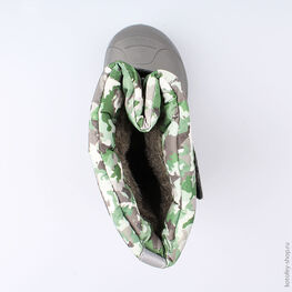 364025-43 Сноубутсы для мальчики сер-зел фото №4