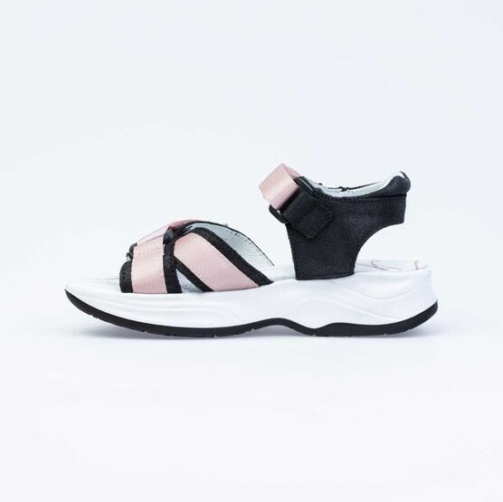 622505-21 Босоножки для девочки для девочки чер-роз фото №2