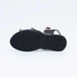 622505-21 Босоножки для девочки для девочки чер-роз фото №3