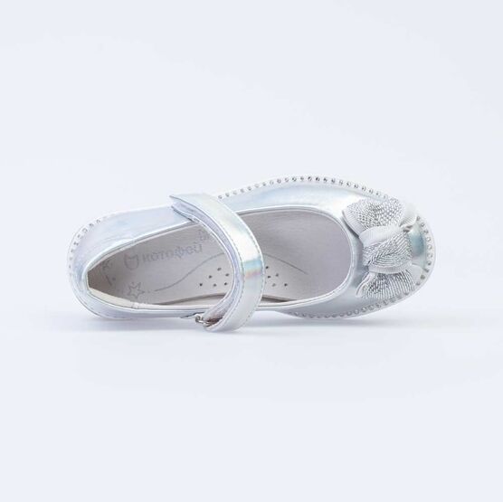 333019-21 Туфли для девочки серебрист. фото №4