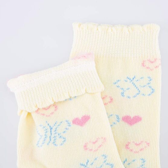 07842988-40 Носки детские хлопковые желтый для девочки желтый фото №2