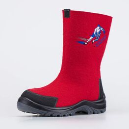 967065-42 Красные мужские валенки Хоккей для мальчики красный