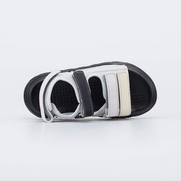 524121-13 Пляжные серые сандалии Оригинал для мальчики серый + бежевый фото №4