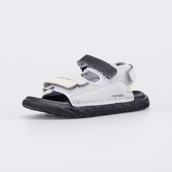 524121-13 Пляжные серые сандалии Оригинал для мальчики серый + бежевый