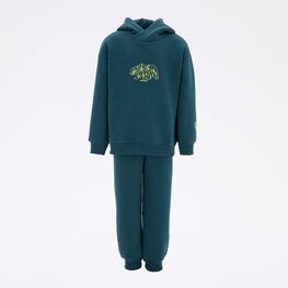 07764065-41 Костюм худи + брюки с начесом зеленый для универсальные зеленый