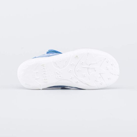 421100-12 Текстильные сандалии Звездочки для девочки синий фото №3