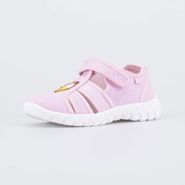 421110-11 Текстильные сандалии для девочки розовый для девочки розовый