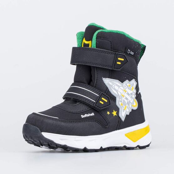 Мембранные ботинки с LED Звездолёт для мальчики цвет черный купить за 4150в интернет-магазине Котофей с доставкой: цена, фото,отзывы