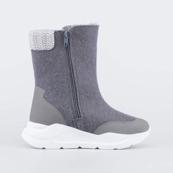567064-42 Валенки на молнии для девочки для девочки серый фото №2