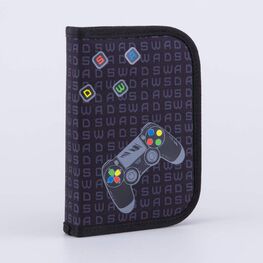 06705032-40 Пенал-книжка школьный Игра КК для мальчики черный