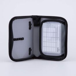 06705035-40 Пенал-книжка школьный Ти-рекс КК для мальчики черный + оранжевый фото №3