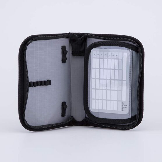 06705035-40 Пенал-книжка школьный Ти-рекс КК для мальчики черный + оранжевый фото №3