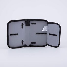 06705035-40 Пенал-книжка школьный Ти-рекс КК для мальчики черный + оранжевый фото №4