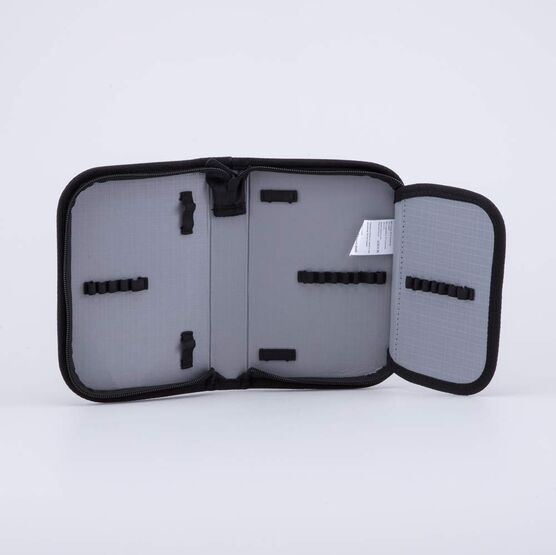 06705035-40 Пенал-книжка школьный Ти-рекс КК для мальчики черный + оранжевый фото №4