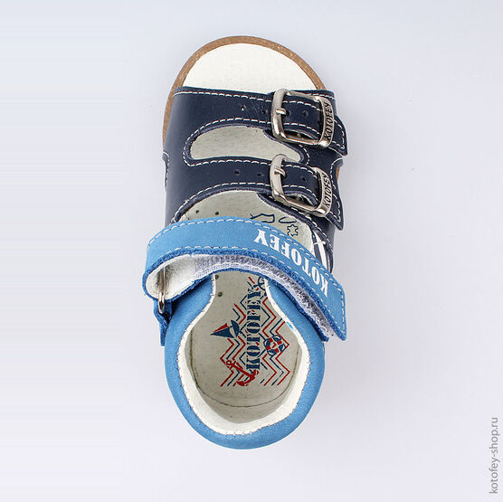 022066-22 Туфли летние для мальчики светло-синий фото №4