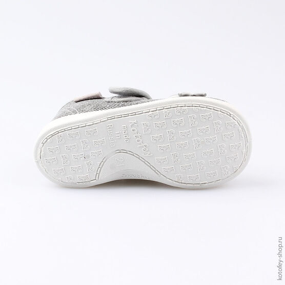 131126-11 Текстильная обувь для девочки серый фото №3
