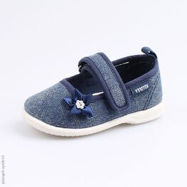 131126-13 Текстильная обувь для девочки светло-синий