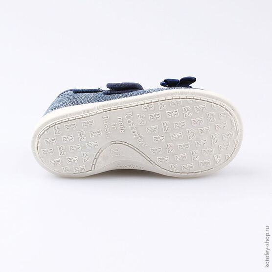 131126-13 Текстильная обувь для девочки светло-синий фото №3
