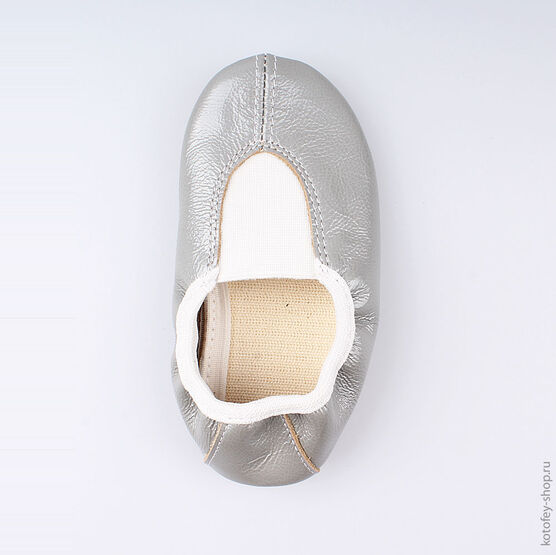 212002-08 Чешки для девочки серый фото №4