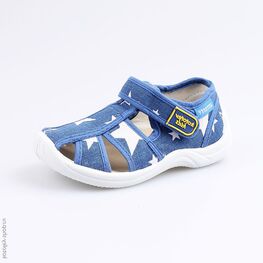 221019-12 Сандалии текстильные для мальчики светло-синий