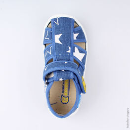 221019-12 Сандалии текстильные для мальчики светло-синий фото №4