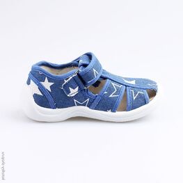 221019-12 Сандалии текстильные для мальчики светло-синий фото №2