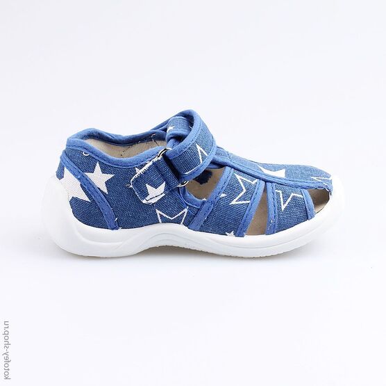 221019-12 Сандалии текстильные для мальчики светло-синий фото №2