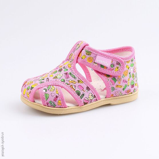 221034-71 Сандалии на липучке Конфетти для девочки розовый